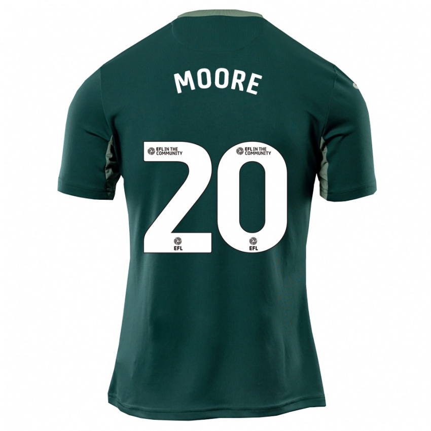 נשים Isabelle Moore #20 ירוק לבן סגול הרחק ג'רזי 2025/26 חולצה קצרה