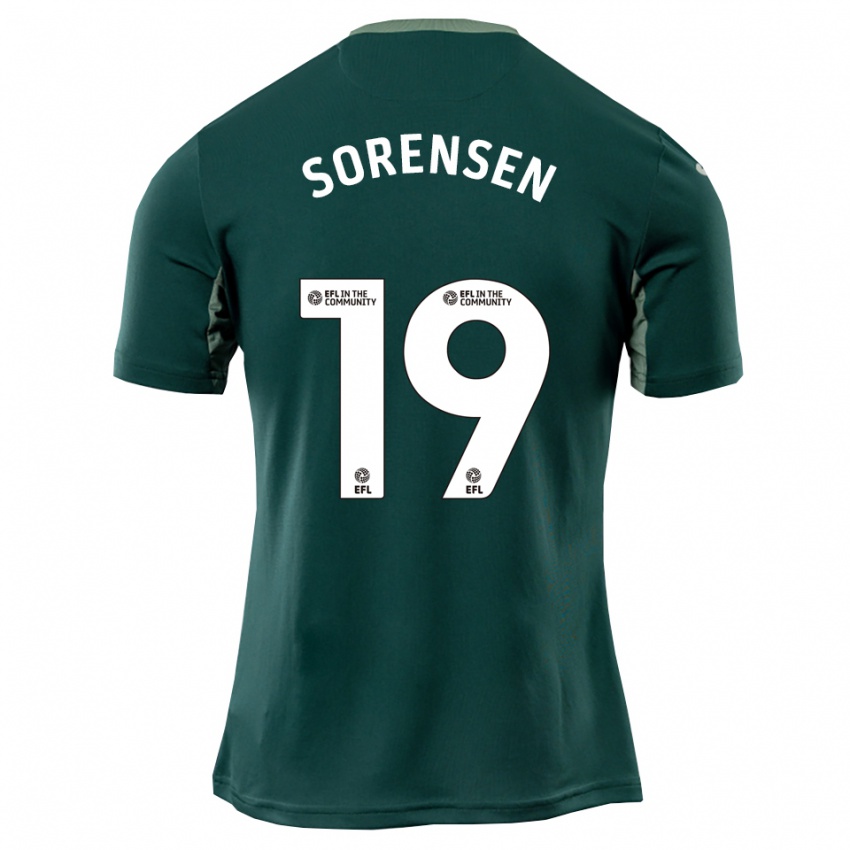 נשים יאקוב סורנסן #19 ירוק לבן סגול הרחק ג'רזי 2025/26 חולצה קצרה