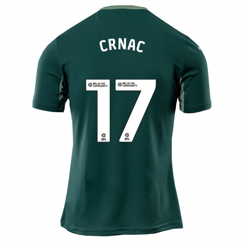 נשים Ante Crnac #17 ירוק לבן סגול הרחק ג'רזי 2025/26 חולצה קצרה