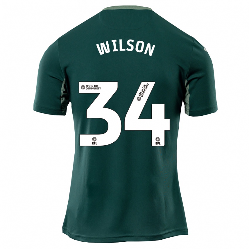 נשים Drew Wilson #34 ירוק לבן סגול הרחק ג'רזי 2025/26 חולצה קצרה