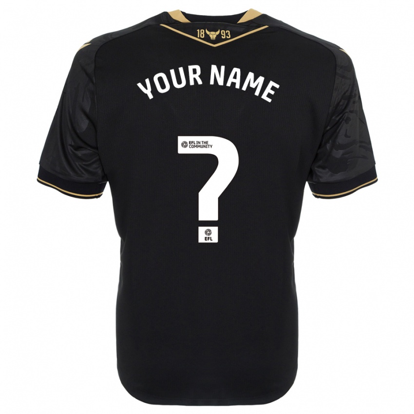 נשים השם שלך #0 שחור זהב הרחק ג'רזי 2025/26 חולצה קצרה