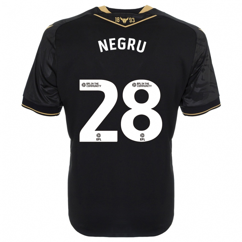 נשים סטפן נגרו #28 שחור זהב הרחק ג'רזי 2025/26 חולצה קצרה