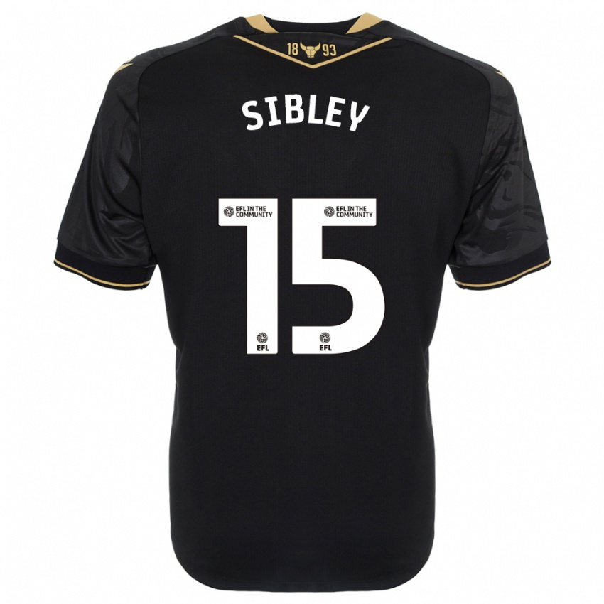 נשים לואי סיבלי #15 שחור זהב הרחק ג'רזי 2025/26 חולצה קצרה