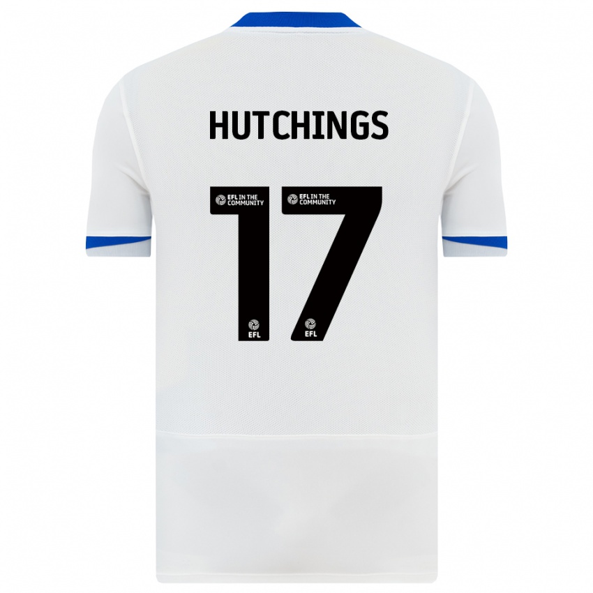 נשים Annie Hutchings #17 לבן שחור הרחק ג'רזי 2025/26 חולצה קצרה