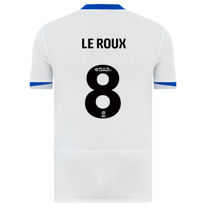 נשים לוק לה רו #8 לבן שחור הרחק ג'רזי 2025/26 חולצה קצרה