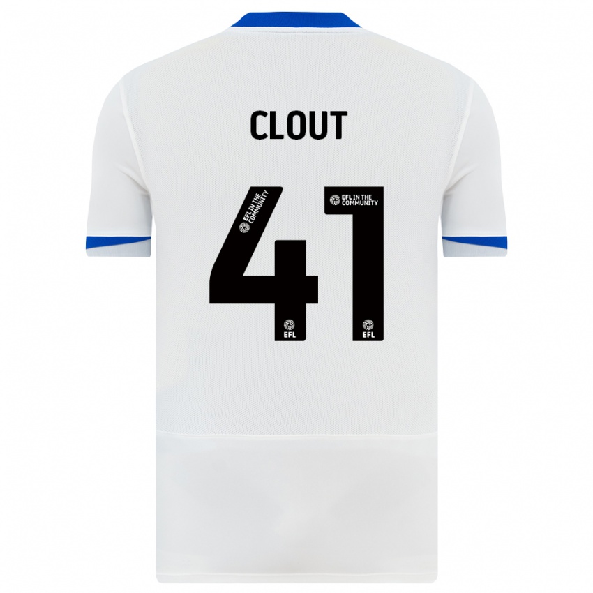 נשים Harry Clout #41 לבן שחור הרחק ג'רזי 2025/26 חולצה קצרה