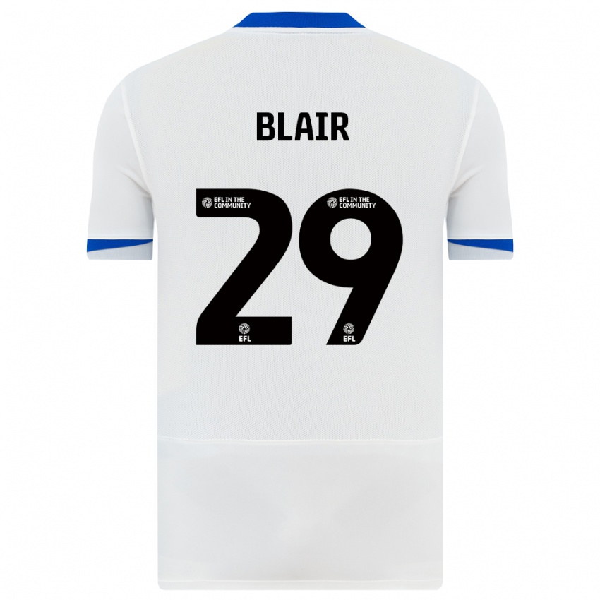 נשים הארווי בלייר #29 לבן שחור הרחק ג'רזי 2025/26 חולצה קצרה