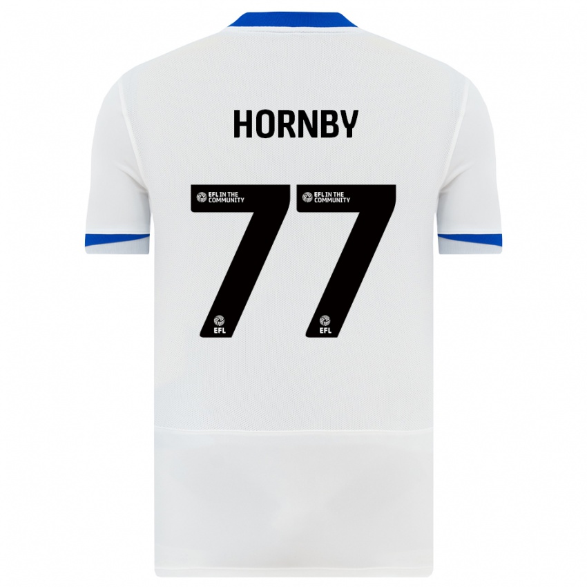 נשים מייגן הורנבי #77 לבן שחור הרחק ג'רזי 2025/26 חולצה קצרה