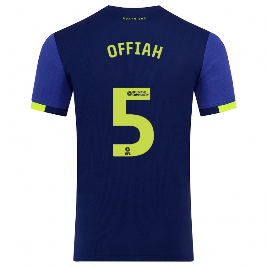 נשים אודלוגה אופיה #5 כחול נייבי צהוב הרחק ג'רזי 2025/26 חולצה קצרה