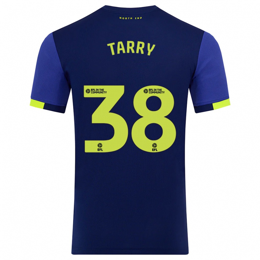 נשים טרוי טארי #38 כחול נייבי צהוב הרחק ג'רזי 2025/26 חולצה קצרה