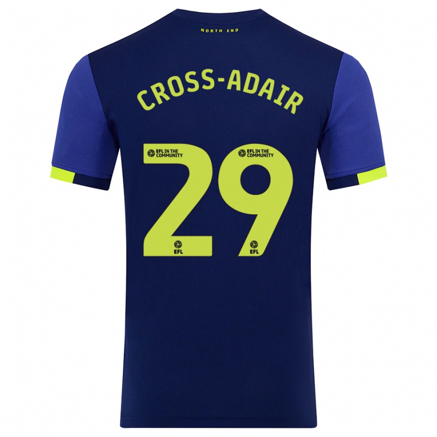 נשים פינלי דגלאס קרוס-אדאיר #29 כחול נייבי צהוב הרחק ג'רזי 2025/26 חולצה קצרה