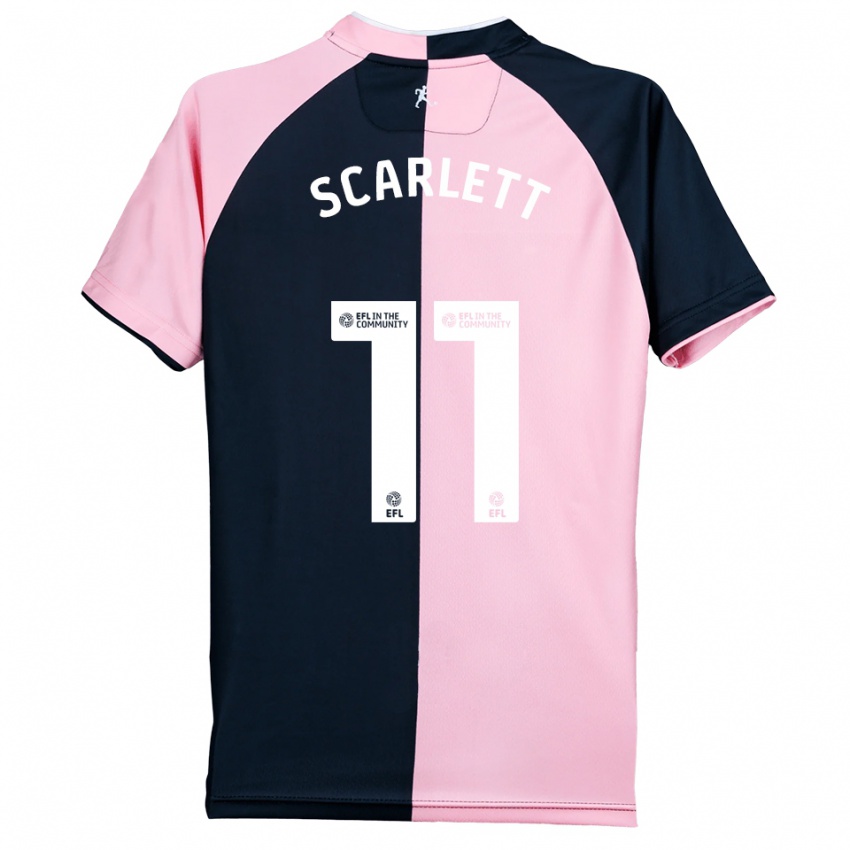 נשים Leon Scarlett #11 ורוד שחור הרחק ג'רזי 2025/26 חולצה קצרה