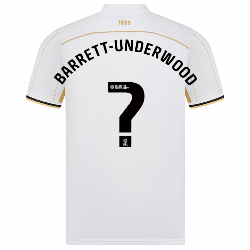 נשים Keehan Barrett-Underwood #0 לבן זהב הרחק ג'רזי 2025/26 חולצה קצרה