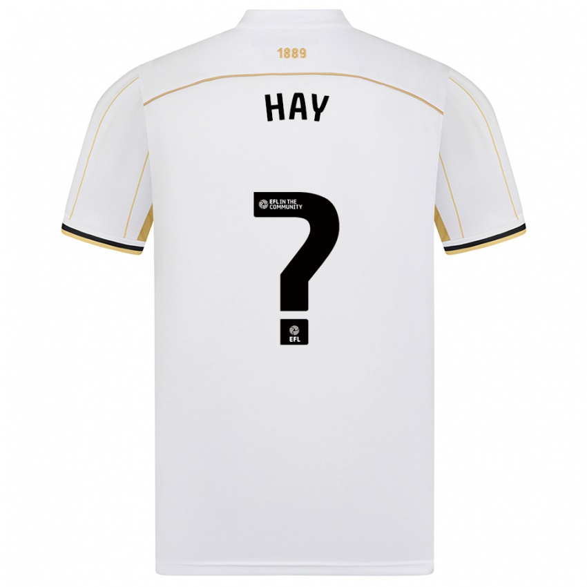 נשים Cole Hay #0 לבן זהב הרחק ג'רזי 2025/26 חולצה קצרה