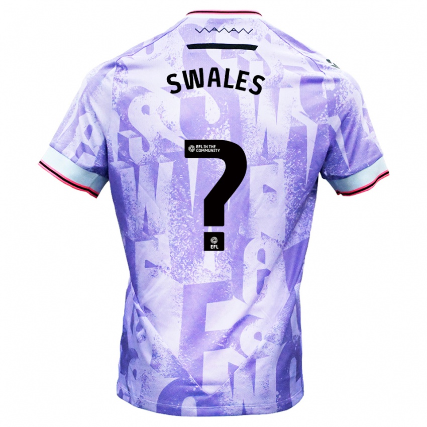 נשים Jack Swales #0 לילך לבן הרחק ג'רזי 2025/26 חולצה קצרה