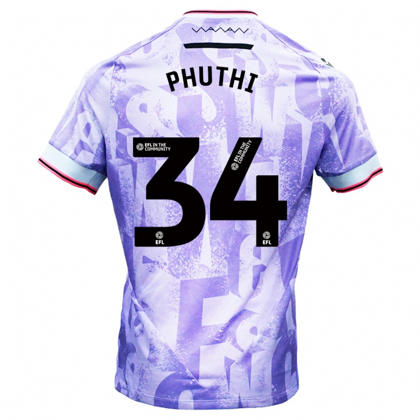 נשים ג'ואי פותי #34 לילך לבן הרחק ג'רזי 2025/26 חולצה קצרה