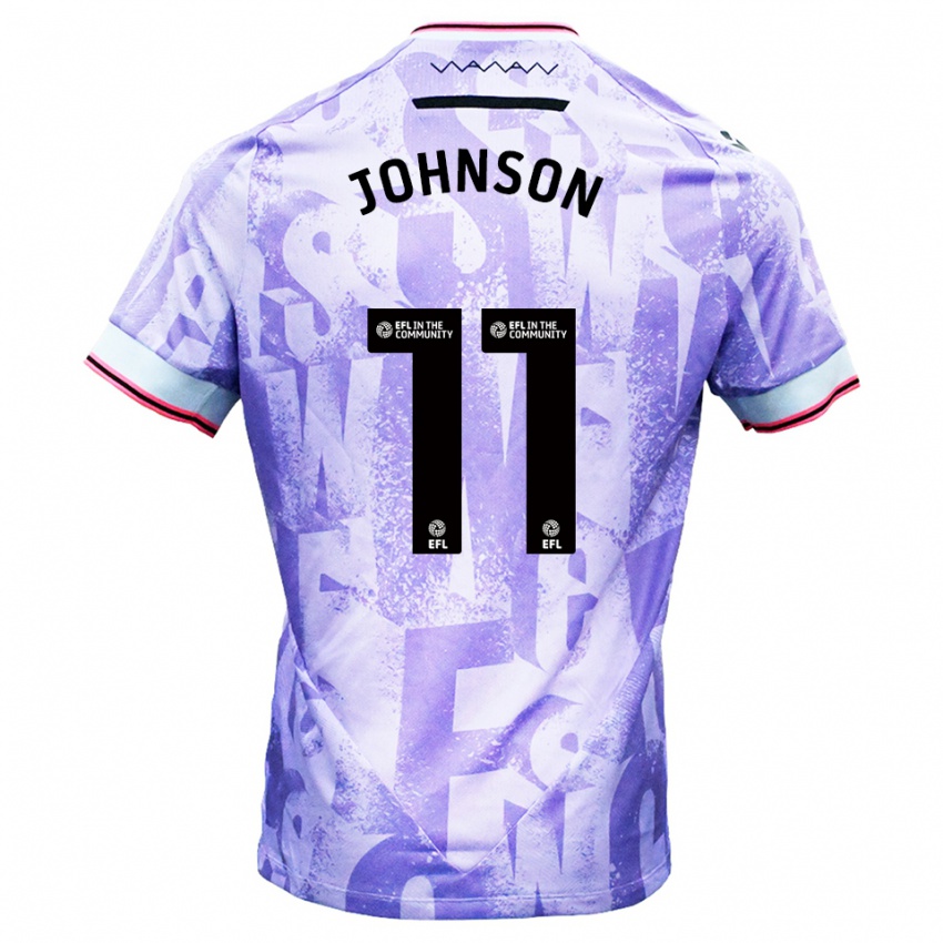 נשים ריס ג'ונסון #11 לילך לבן הרחק ג'רזי 2025/26 חולצה קצרה