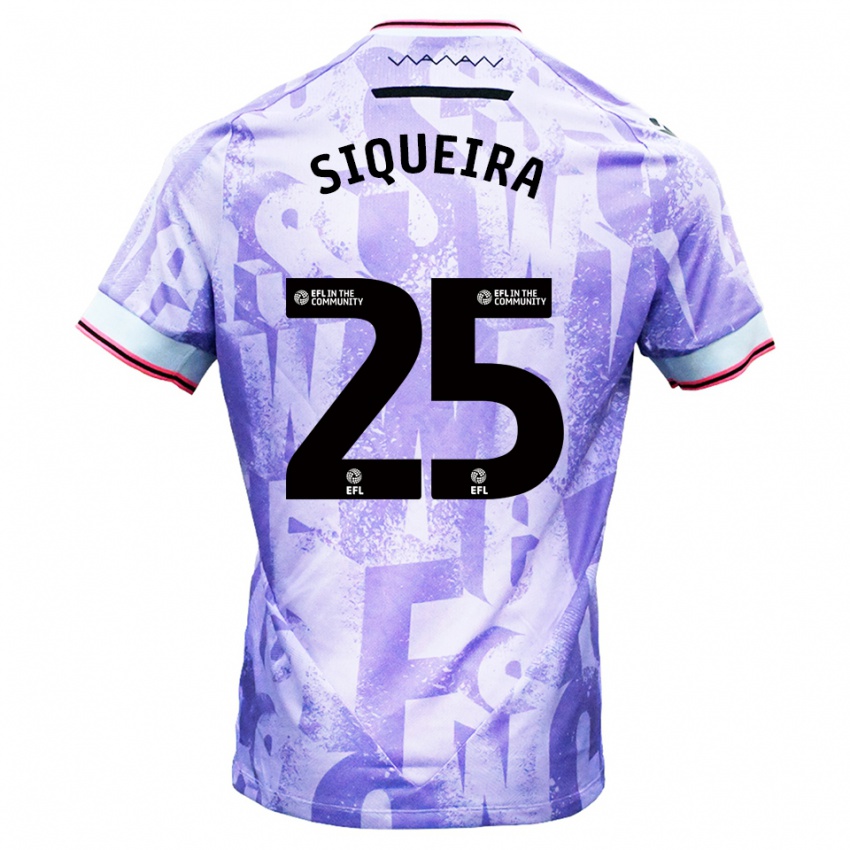 נשים גילרמה סיקיירה #25 לילך לבן הרחק ג'רזי 2025/26 חולצה קצרה