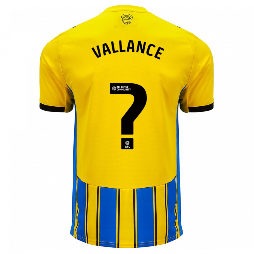 נשים Jake Vallance #0 כחול צהוב הרחק ג'רזי 2025/26 חולצה קצרה