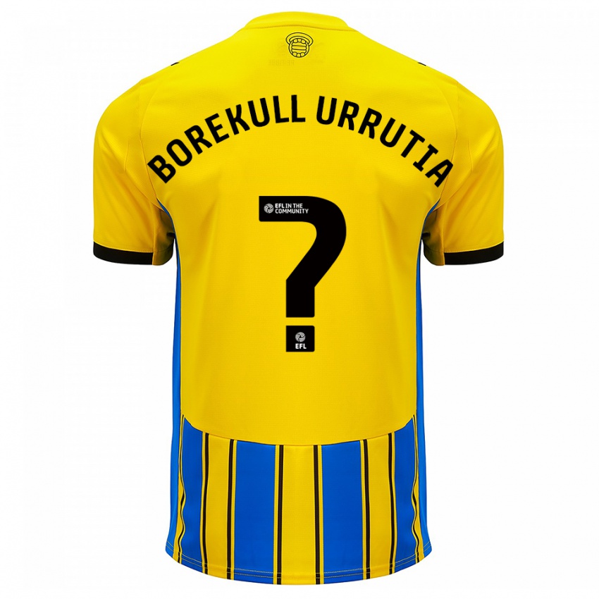 נשים Joaquin Borekull Urrutia #0 כחול צהוב הרחק ג'רזי 2025/26 חולצה קצרה