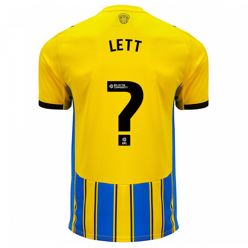 נשים Josh Lett #0 כחול צהוב הרחק ג'רזי 2025/26 חולצה קצרה