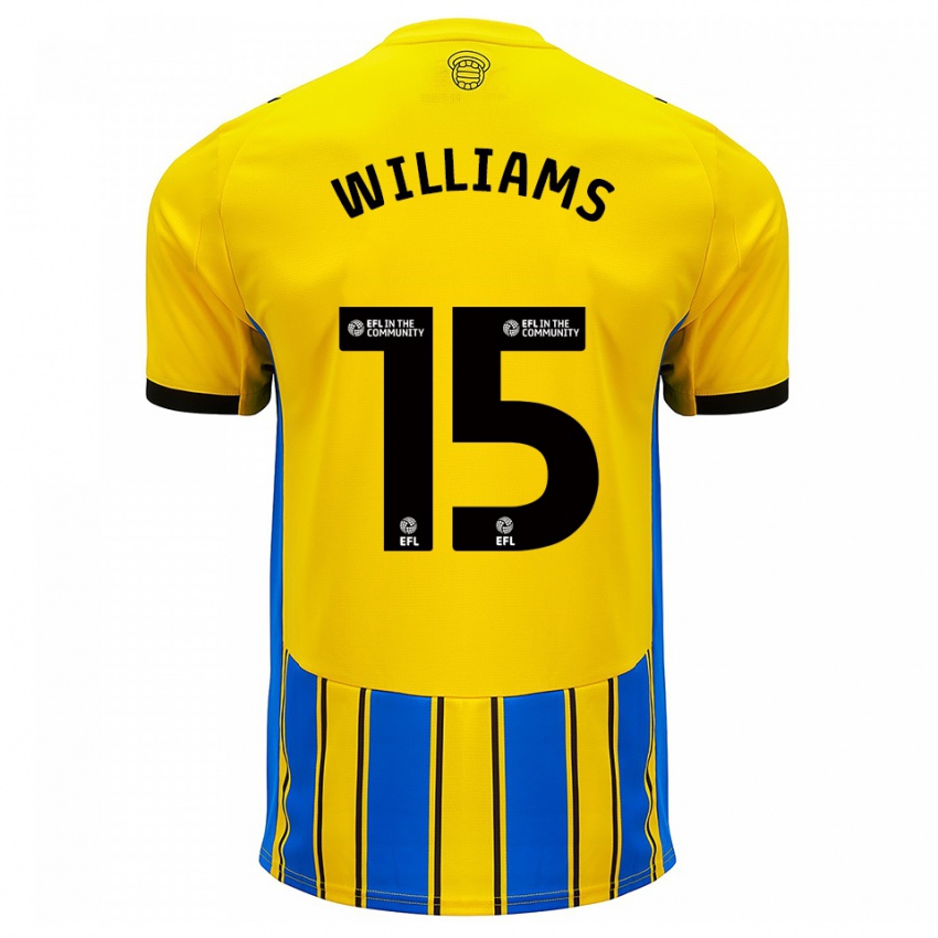 נשים ברנבי וויליאמס #15 כחול צהוב הרחק ג'רזי 2025/26 חולצה קצרה