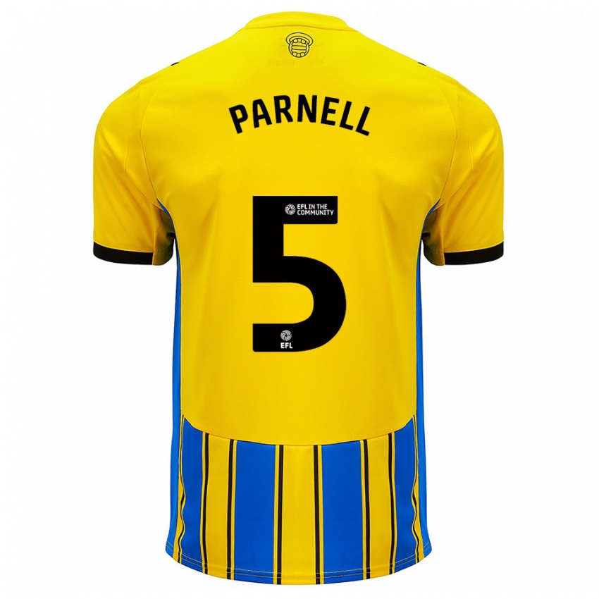 נשים Rosanna Parnell #5 כחול צהוב הרחק ג'רזי 2025/26 חולצה קצרה