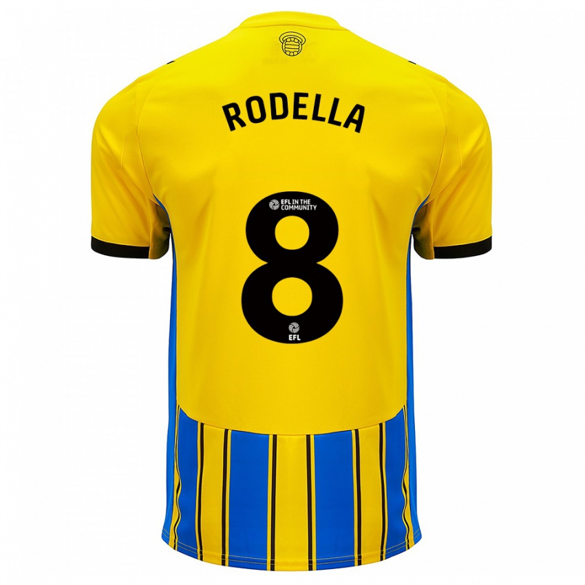 נשים ליאו רודלה #8 כחול צהוב הרחק ג'רזי 2025/26 חולצה קצרה