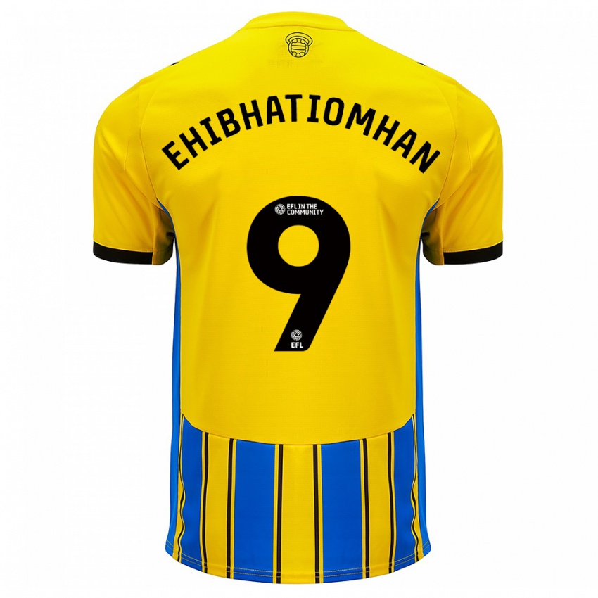 נשים Princewill Ehibhatiomhan #9 כחול צהוב הרחק ג'רזי 2025/26 חולצה קצרה