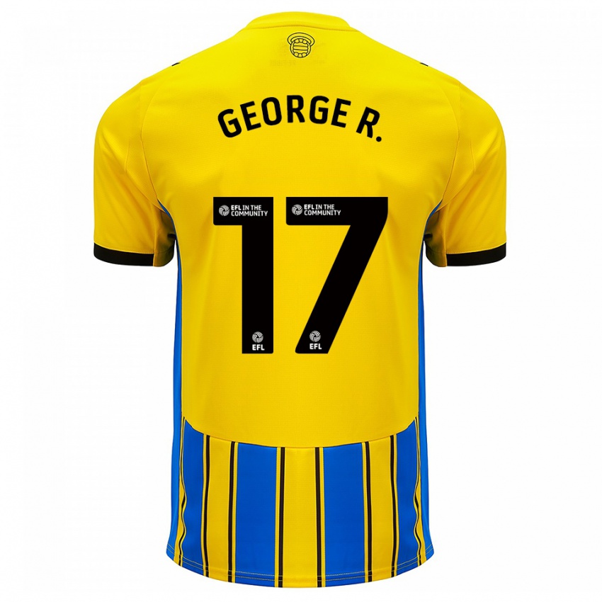 נשים George Robinson #17 כחול צהוב הרחק ג'רזי 2025/26 חולצה קצרה