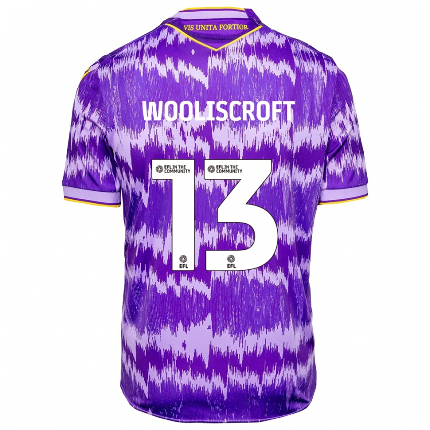 נשים מורגן ווליסקרופט #13 סגול צהוב הרחק ג'רזי 2025/26 חולצה קצרה