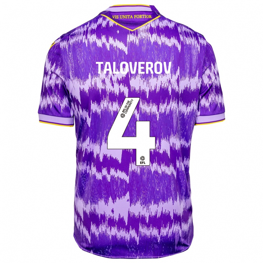 נשים מקסים טלוברוב #4 סגול צהוב הרחק ג'רזי 2025/26 חולצה קצרה