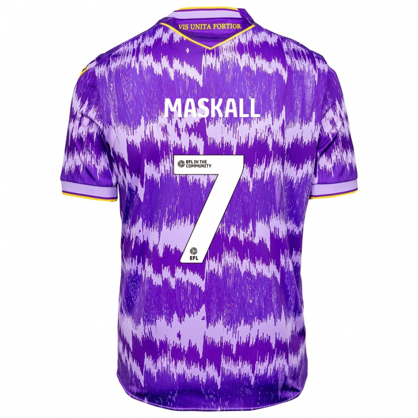 נשים ג׳וש מסקל #7 סגול צהוב הרחק ג'רזי 2025/26 חולצה קצרה