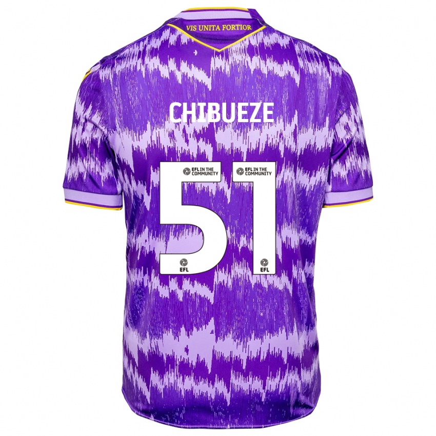 נשים Chinonso Chibueze #51 סגול צהוב הרחק ג'רזי 2025/26 חולצה קצרה