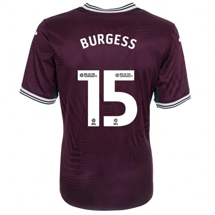 נשים קמרון בורג׳ס #15 חלודה אדום לבן הרחק ג'רזי 2025/26 חולצה קצרה