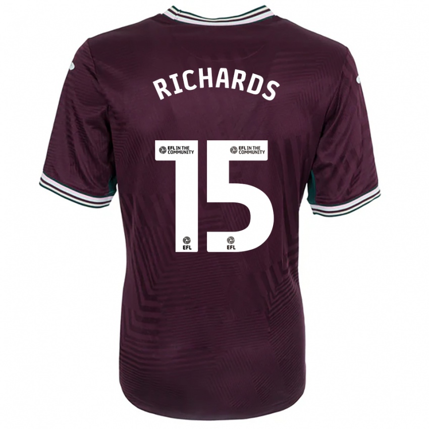 נשים Emily Richards #15 חלודה אדום לבן הרחק ג'רזי 2025/26 חולצה קצרה