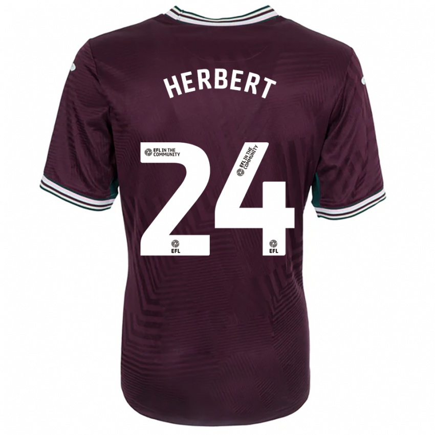 נשים צ'לסי הרברט #24 חלודה אדום לבן הרחק ג'רזי 2025/26 חולצה קצרה