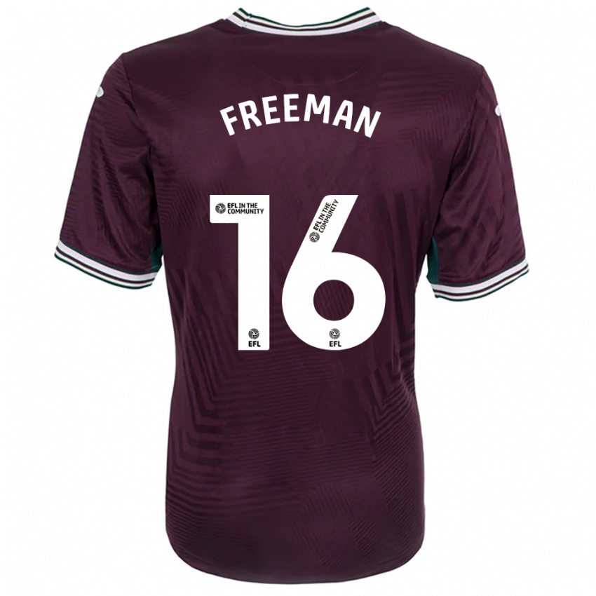 נשים אמילי פרימן #16 חלודה אדום לבן הרחק ג'רזי 2025/26 חולצה קצרה