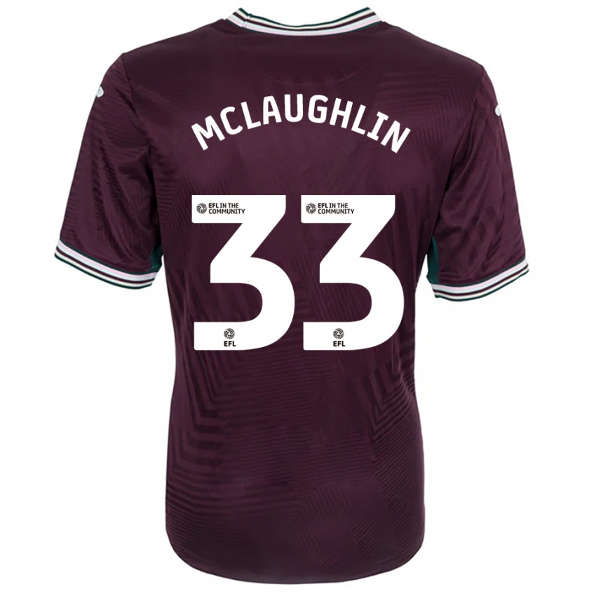 נשים ג'ון מקלפלין #33 חלודה אדום לבן הרחק ג'רזי 2025/26 חולצה קצרה