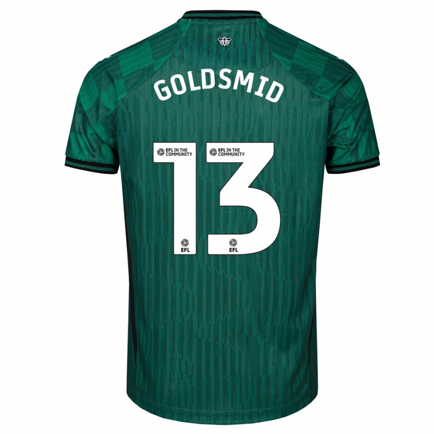 נשים Jacqui Goldsmid #13 ירוק שחור הרחק ג'רזי 2025/26 חולצה קצרה