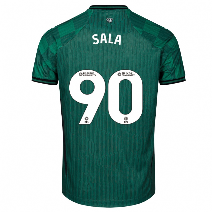 נשים ג׳ואל סאלה #90 ירוק שחור הרחק ג'רזי 2025/26 חולצה קצרה