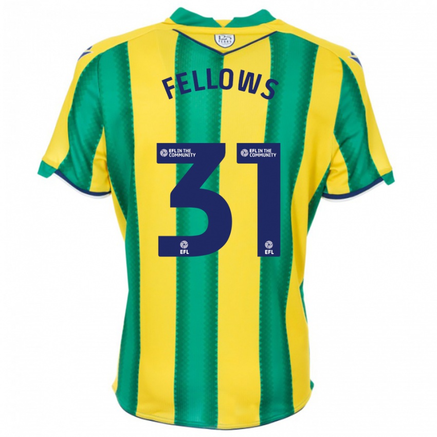 נשים טום פלאוס #31 צהוב ירוק הרחק ג'רזי 2025/26 חולצה קצרה