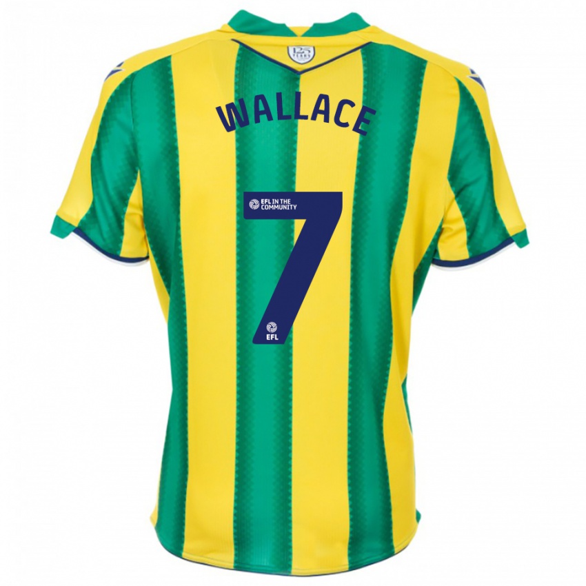 נשים ג'ד וולאס #7 צהוב ירוק הרחק ג'רזי 2025/26 חולצה קצרה