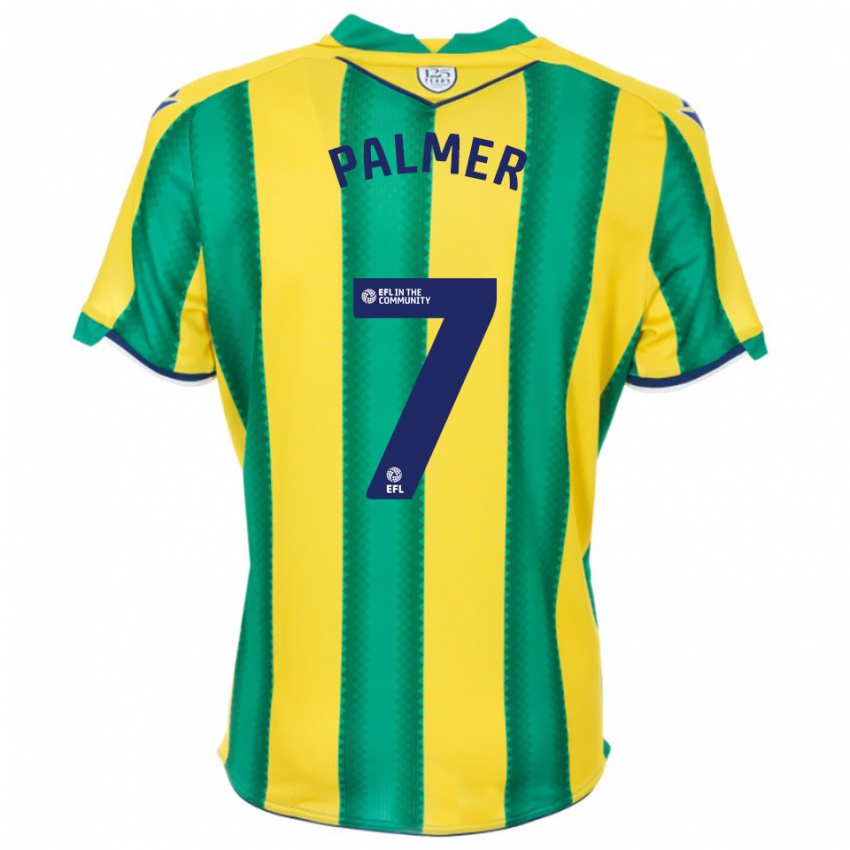 נשים ריו פאלמר #7 צהוב ירוק הרחק ג'רזי 2025/26 חולצה קצרה