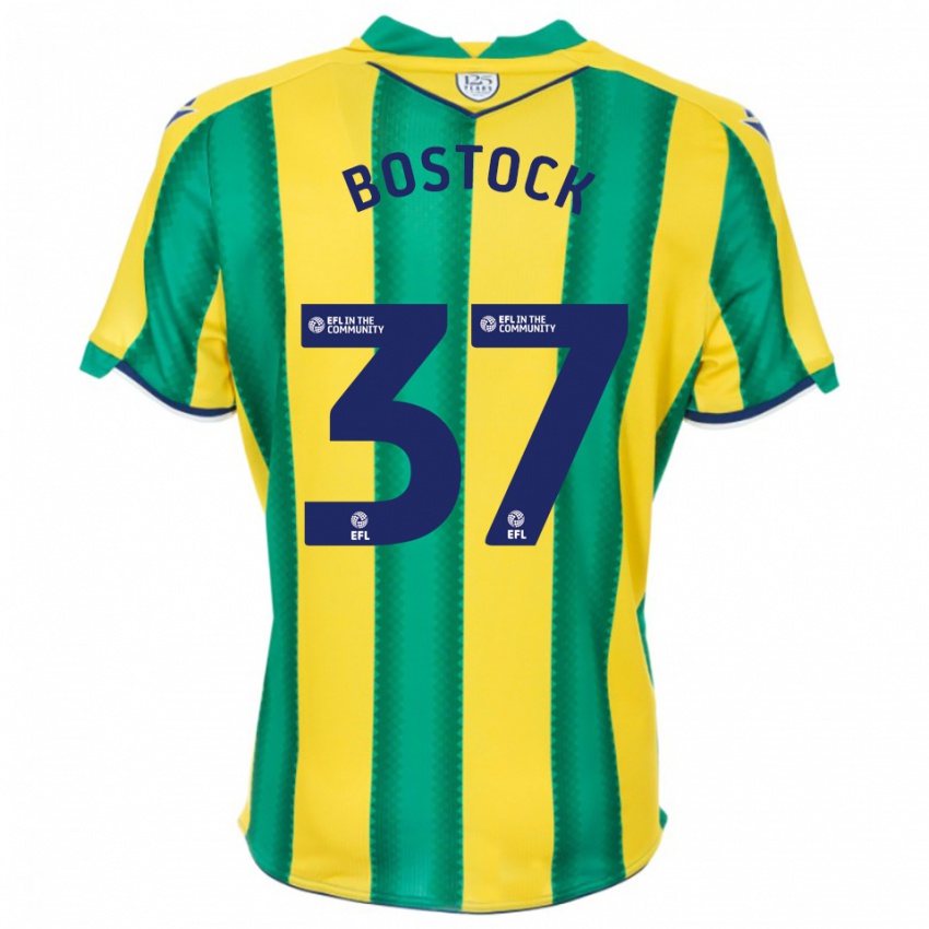 נשים אוליבר בוסטוק #37 צהוב ירוק הרחק ג'רזי 2025/26 חולצה קצרה