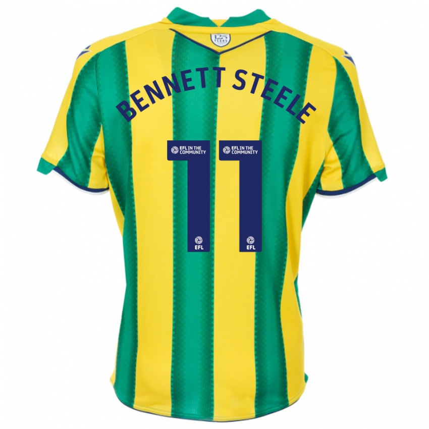 נשים ליזי בנט-סטיל #11 צהוב ירוק הרחק ג'רזי 2025/26 חולצה קצרה