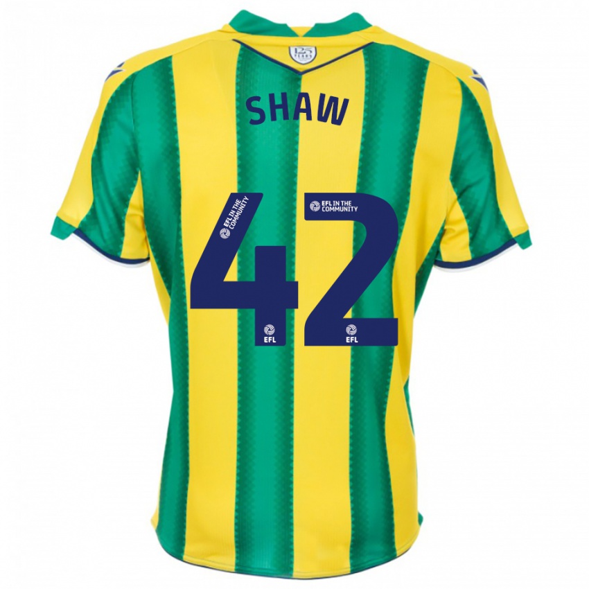 נשים ג'וש שו #42 צהוב ירוק הרחק ג'רזי 2025/26 חולצה קצרה