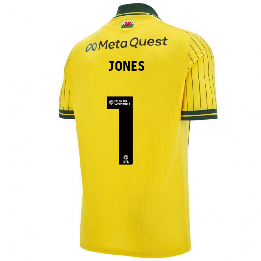 נשים Elliott Jones #1 צהוב ירוק הרחק ג'רזי 2025/26 חולצה קצרה