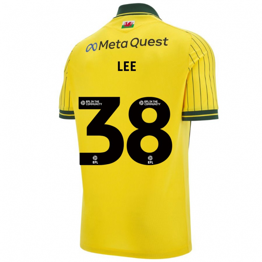 נשים אליוט לי #38 צהוב ירוק הרחק ג'רזי 2025/26 חולצה קצרה