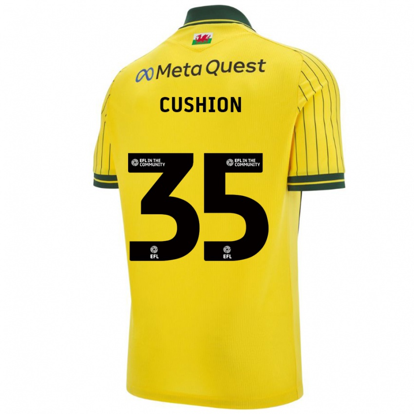 נשים אוון פול קושיון #35 צהוב ירוק הרחק ג'רזי 2025/26 חולצה קצרה